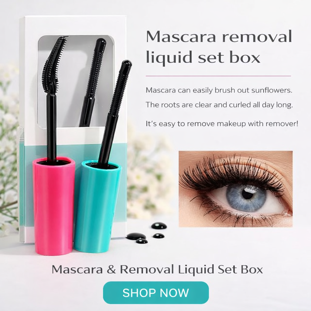 جمال الرموش: ماسكارا + عناية + مزيل ✨