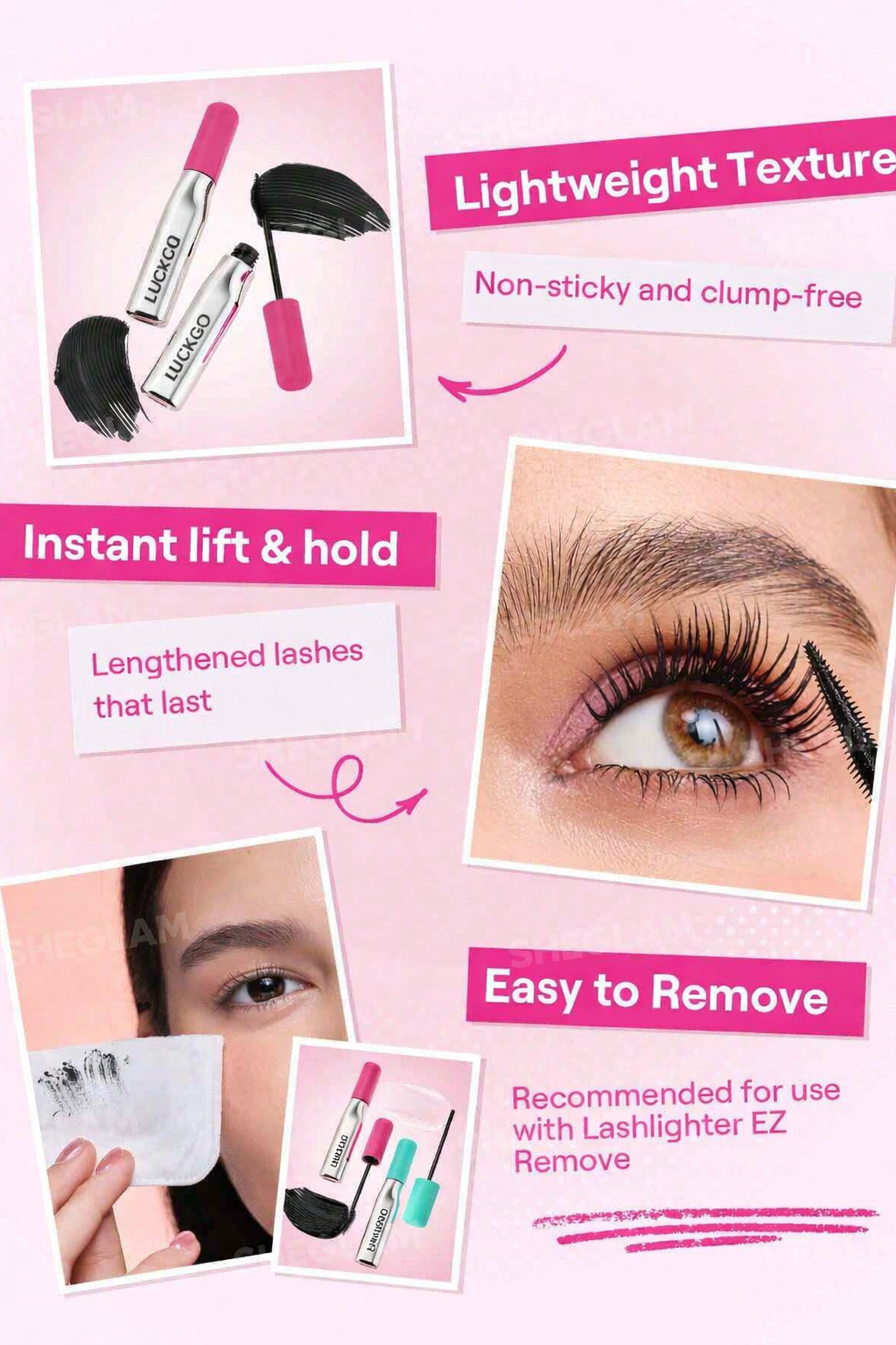 جمال الرموش: ماسكارا + عناية + مزيل ✨